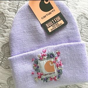 Toddler / Hand Embroidered Carhartt Beanie Hat - Brand New, Never Worn